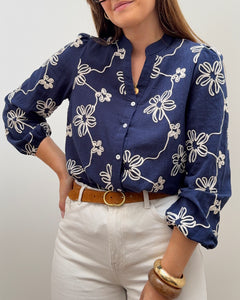 CHEMISE ELÉA BLEU MARINE