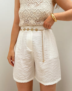 SHORT HONORINE BLANC