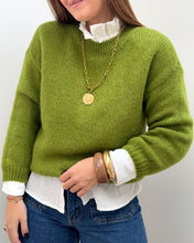 Charger l&#39;image dans la galerie, PULL ALIX VERT OLIVE