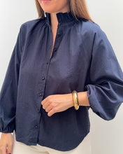 Charger l&#39;image dans la galerie, CHEMISE JEANNETTE BLEU MARINE
