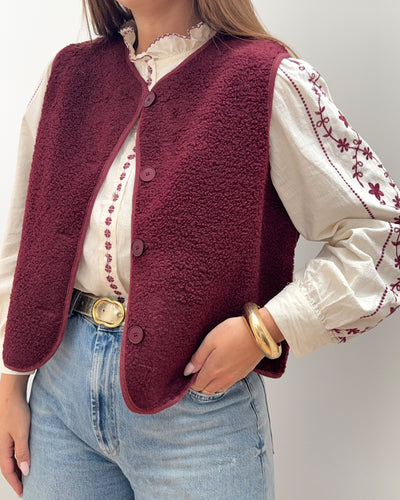 VESTON ABBY BORDEAUX