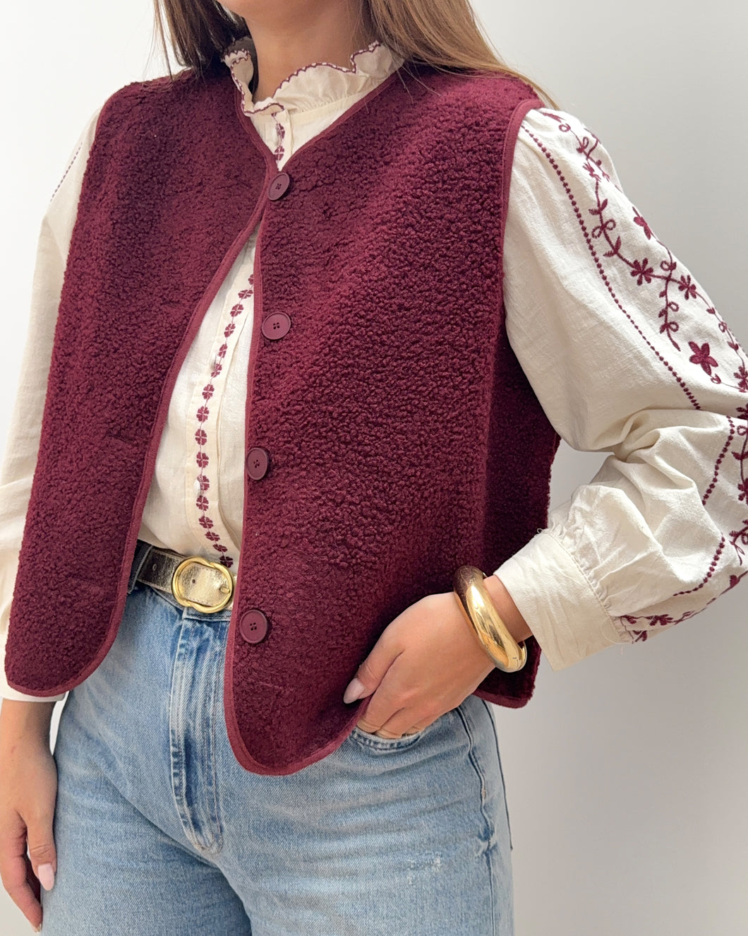 VESTON ABBY BORDEAUX
