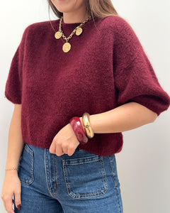 PULL JADE BORDEAUX