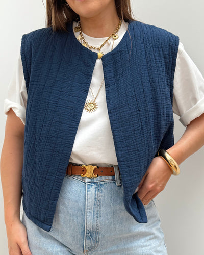 VESTE MAELLE BLEU MARINE