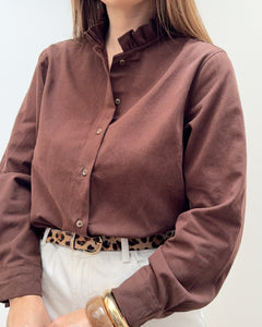 CHEMISE ADÉLAÏDE MARRON