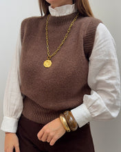 Charger l&#39;image dans la galerie, PULL GAELLE MARRON