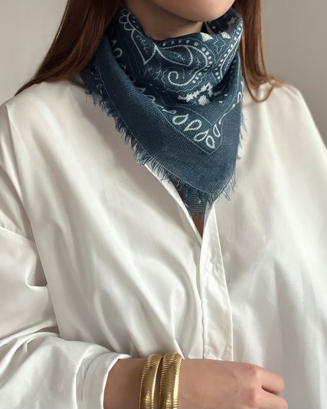 FOULARD BANDANA BLEU