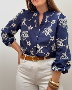 CHEMISE ELÉA BLEU MARINE