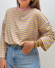 Charger l'image dans la galerie, TEE SHIRT LIZIE JAUNE/LILAS