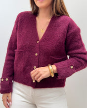Charger l&#39;image dans la galerie, GILET VICKY BORDEAUX