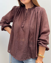 Charger l&#39;image dans la galerie, BLOUSE ELSIE MARRON