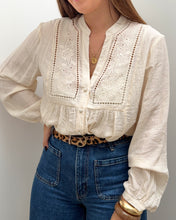 Charger l&#39;image dans la galerie, BLOUSE LOUISA BEIGE