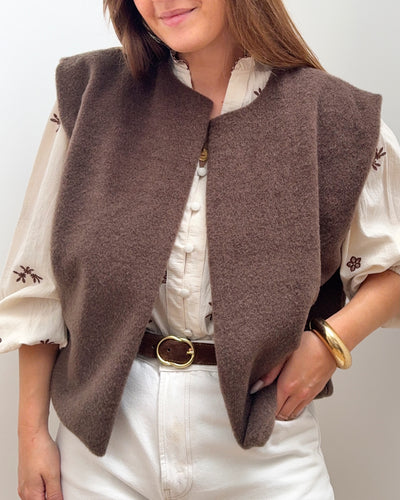 VESTE DORINE MARRON
