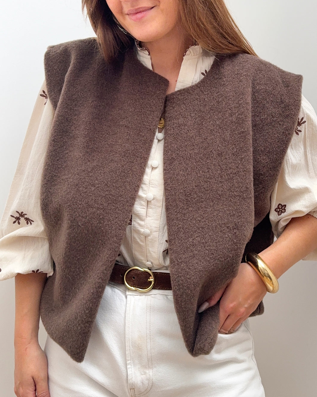 VESTE DORINE MARRON