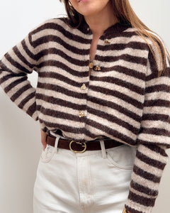 GILET ANGÈLE MARRON
