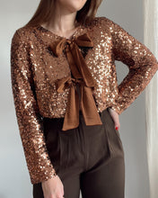 Charger l&#39;image dans la galerie, BLOUSE REGINA MARRON