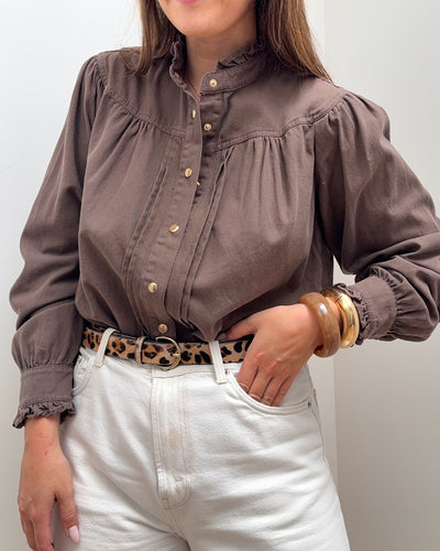 CHEMISE MAÏA MARRON
