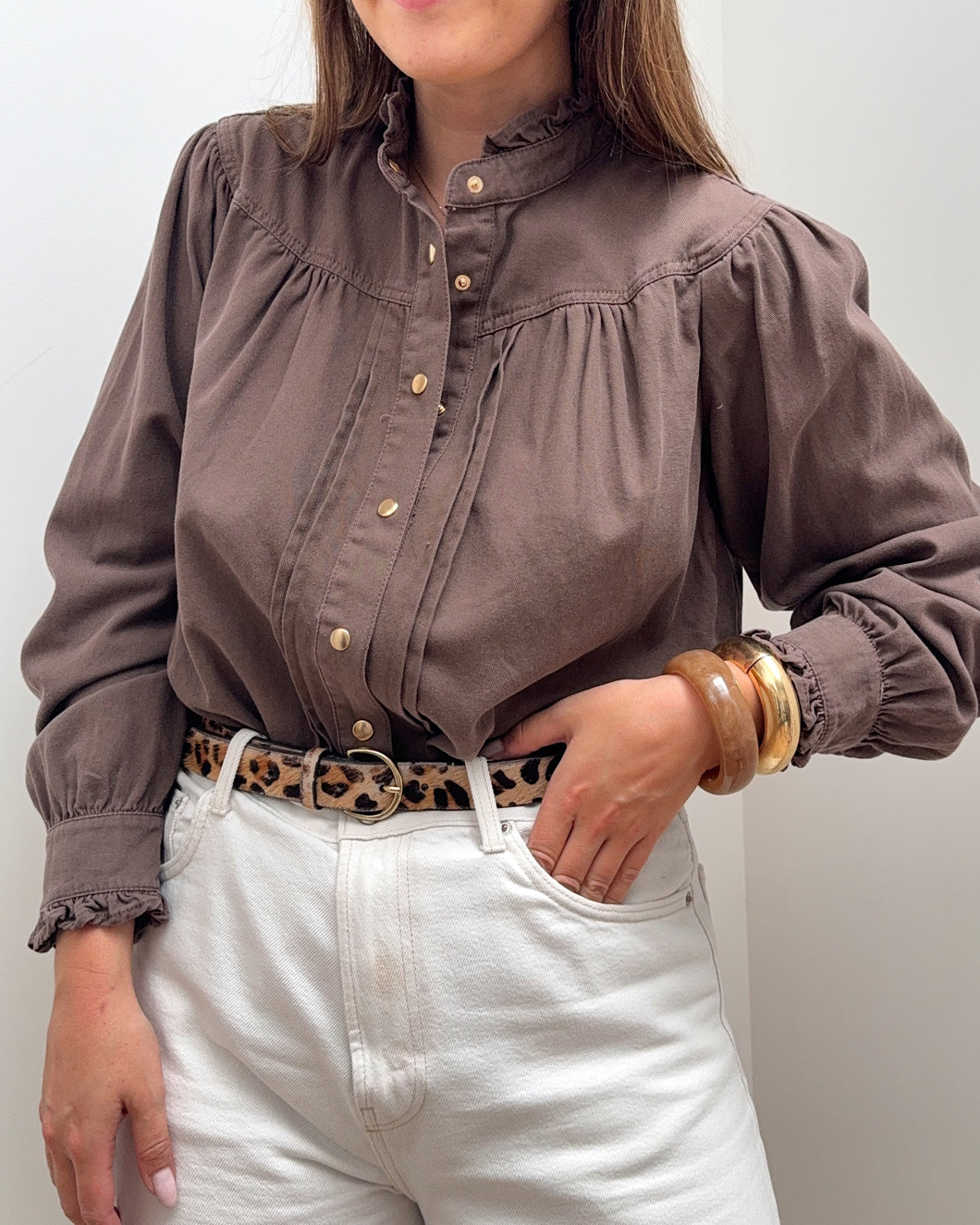 CHEMISE MAÏA MARRON
