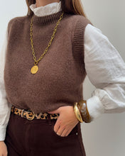 Charger l&#39;image dans la galerie, PULL GAELLE MARRON