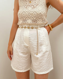 SHORT HONORINE BLANC