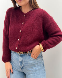 GILET JUSTINE BORDEAUX