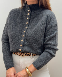 GILET BLOSSOM GRIS