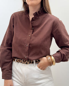 CHEMISE ADÉLAÏDE MARRON