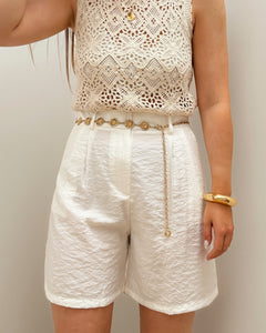 SHORT HONORINE BLANC
