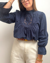 Charger l'image dans la galerie, BLOUSE ELVY BLEU MARINE