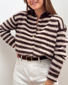 GILET ANGÈLE MARRON