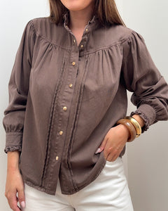 CHEMISE MAÏA MARRON