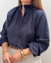 Charger l&#39;image dans la galerie, CHEMISE JEANNETTE BLEU MARINE