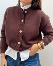 Charger l&#39;image dans la galerie, GILET SONIA MARRON