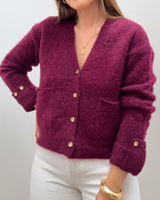 Charger l&#39;image dans la galerie, GILET VICKY BORDEAUX