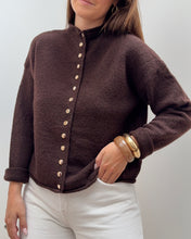 Charger l&#39;image dans la galerie, GILET BLOSSOM MARRON