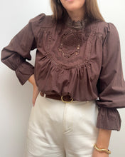 Charger l'image dans la galerie, BLOUSE ELVY MARRON