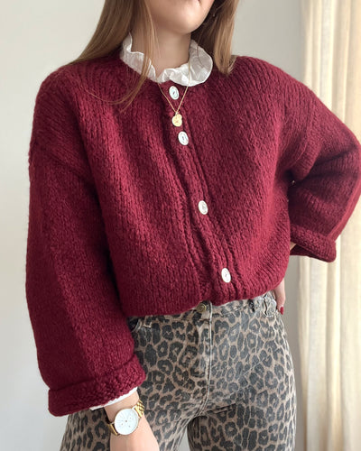 GILET CLAUDIE BORDEAUX