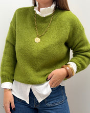 Charger l&#39;image dans la galerie, PULL ALIX VERT OLIVE
