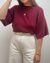 Charger l'image dans la galerie, PULL SOLAINE BORDEAUX