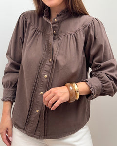 CHEMISE MAÏA MARRON