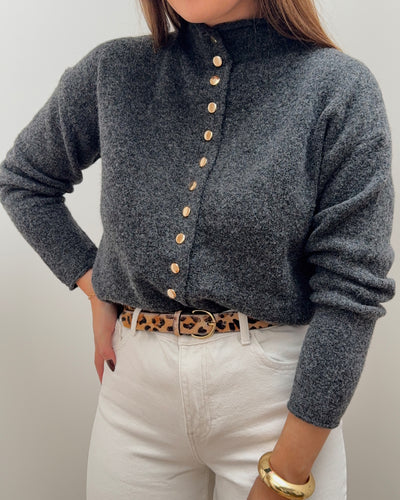 GILET BLOSSOM GRIS