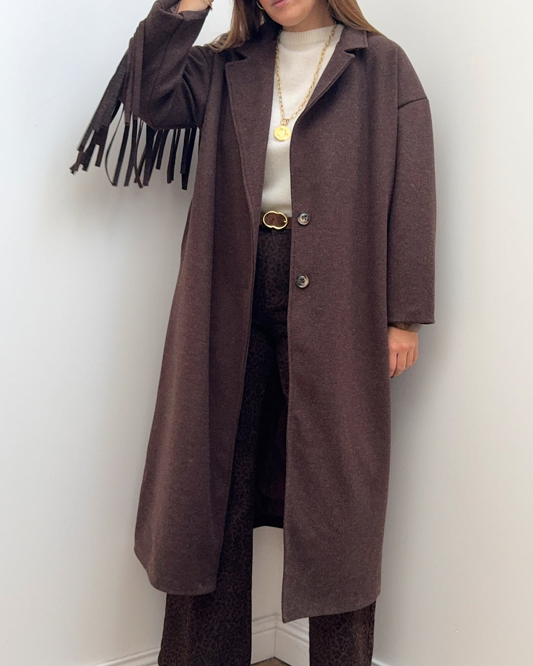 MANTEAU CLAUDIA MARRON