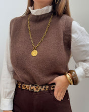 Charger l&#39;image dans la galerie, PULL GAELLE MARRON