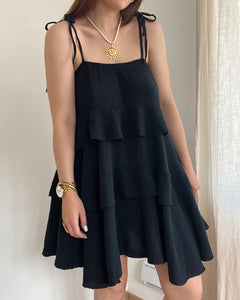 ROBE LISE NOIRE