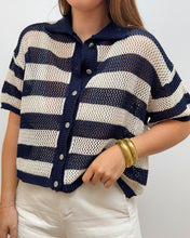Charger l'image dans la galerie, BLOUSE JOSÉPHA BLEU MARINE