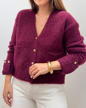 Charger l&#39;image dans la galerie, GILET VICKY BORDEAUX