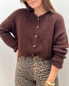 GILET JUSTINE MARRON