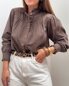 CHEMISE MAÏA MARRON