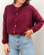 Charger l&#39;image dans la galerie, GILET JUSTINE BORDEAUX