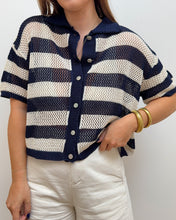 Charger l'image dans la galerie, BLOUSE JOSÉPHA BLEU MARINE